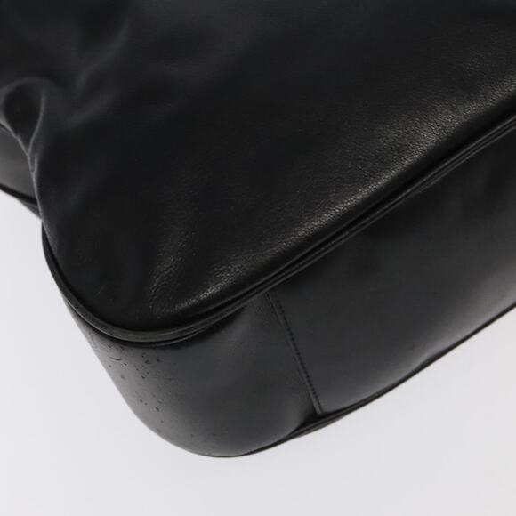 GUCCI Bamboo Hand Bag Leather Black Gold 001 1781 001 1781 - Picture 13 of 16